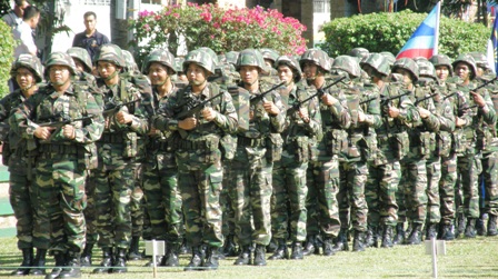 Gagah, Pasukan Tentera yang mengambil bahagian dalam raptai